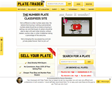 Tablet Screenshot of plate-trader.com